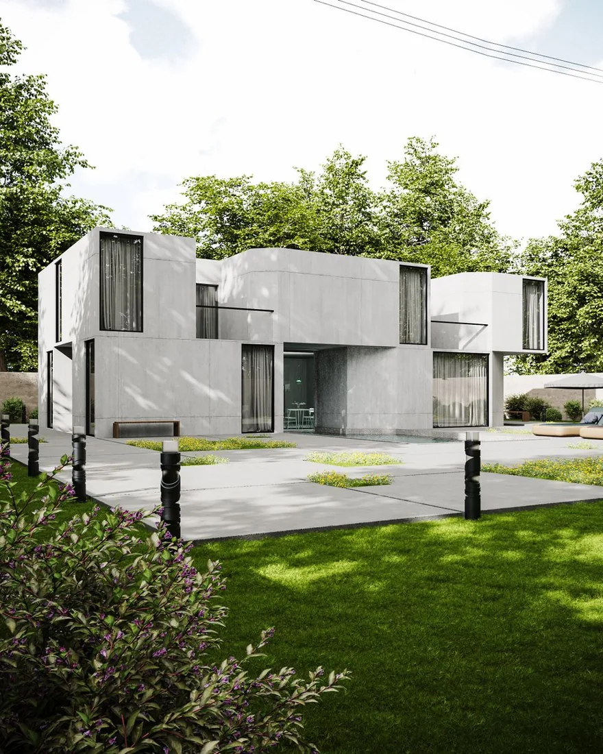 Maison contemporaine claire